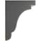 Ekena Millwork 5 1/4"W x 7 1/4"D x 9 1/2"H Bedford Wood Vintage Decor Bracket, Black BKTWD05X07X10BEBL - alternate 2